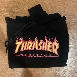 Thrasher black hoodie sweatshirt